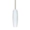 Besa Lighting Tu Tu Stem Pendant, Amber Cloud, Satin Nickel Finish, 1x40W Incandescent 1TT-412119-SN - alternate 1